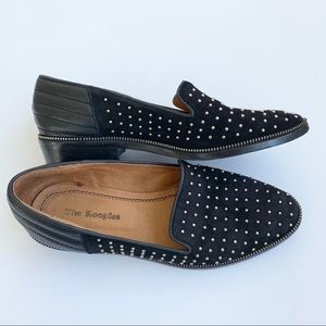 The Kooples suede/leather studded loafers